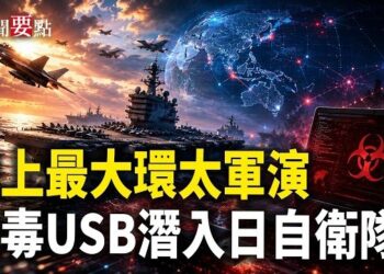 【新聞要點】史上環太最大軍演 以實力求和平；日本自衛隊發現中製病毒USB；港書店負責人被捕；九旬老人手寫退黨聲明