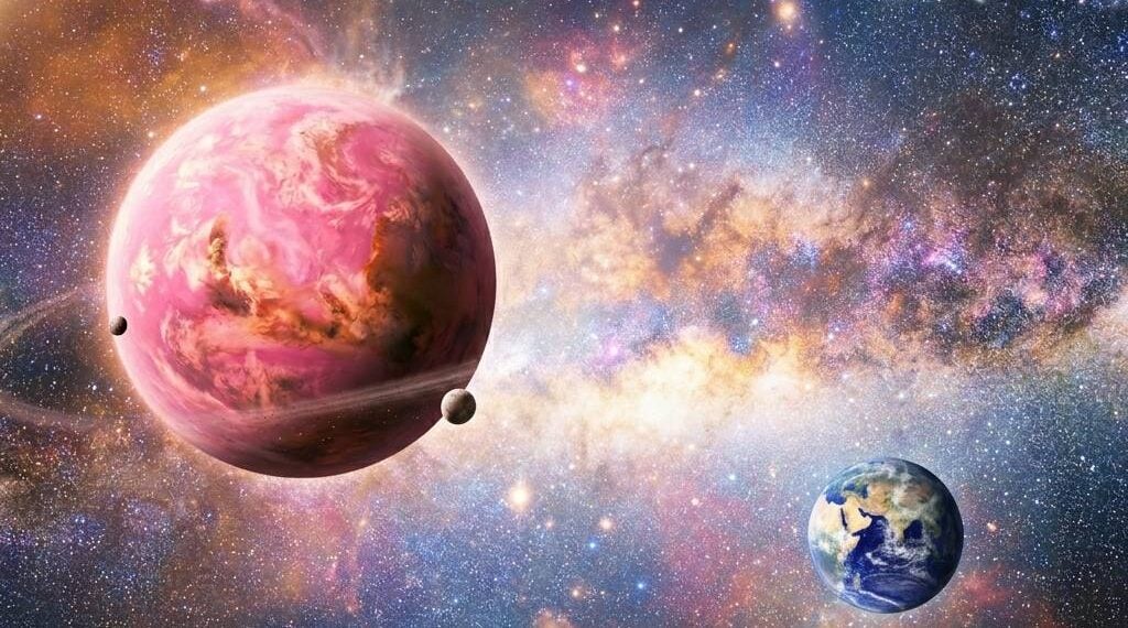 星空下的粉紅家園 —— 十光年外的孖生地球