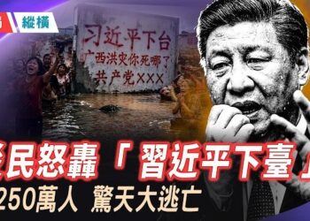 【時局縱橫】「習近平下臺！你死哪兒了？」災民泣血標語曝光！河北村民肉身擋挖掘機爆抗爭；傳逾250萬人驚天大撤離…   